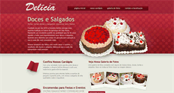 Desktop Screenshot of doceriadeliciaipiranga.com.br